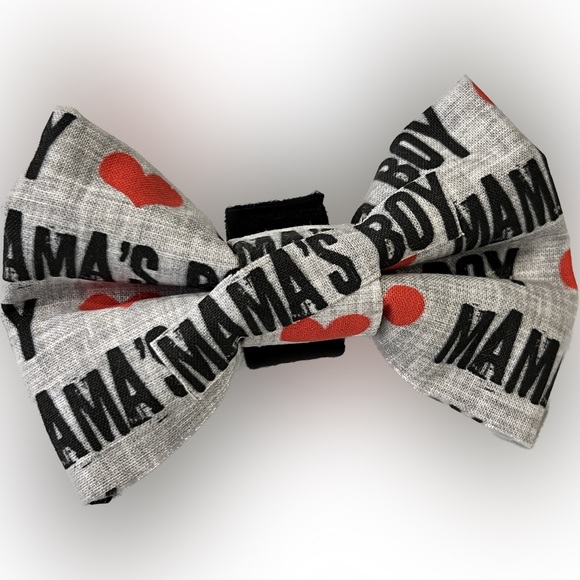 Other - Dog Mama’s Boy Gray Bow Tie